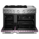 Kitchenaid® 48-Inch 6 Burner Commercial-Style Dual Fuel Range with Griddle KFDD948SWF
