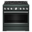 KitchenAid® 36-Inch 6 Burner Commercial-Style Gas Range with No Preheat Air Fry Mode KFGS936SJP
