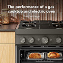 KitchenAid® 30-Inch 4 Burner Commercial-Style Dual Fuel Range with No Preheat Air Fry Mode KFDS930SBE