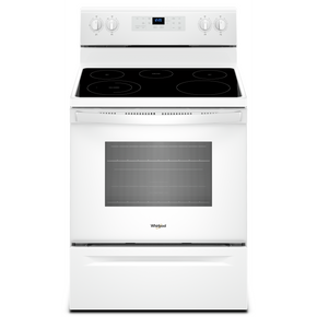 5.3 cu. ft. Whirlpool® electric range with Frozen Bake™ technology. YWFE505W0JW