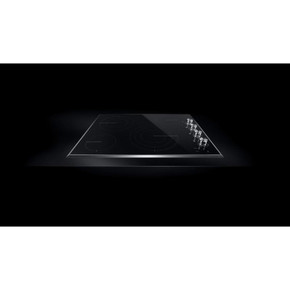 Jennair® 30"  Lustre Stainless Radiant Glass Cooktop with Halo-Effect Knobs JEC3430HS