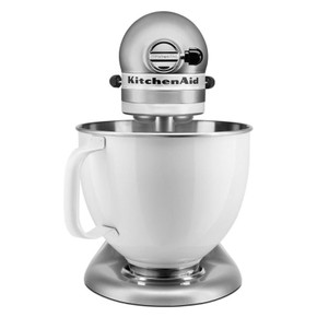 Kitchenaid® Artisan® Series Tilt-Head Stand Mixer with 5 Quart  White Colorfast Finish Stainless Steel Bowl KSM150WPCU