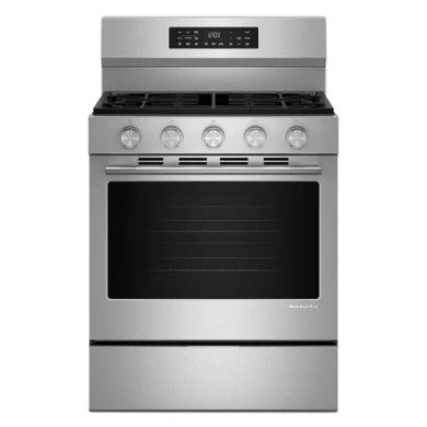 Kitchenaid® 5.0 Cu. Ft. Smart Freestanding Gas Range with Convection Cooking Modes KFGS330TPS