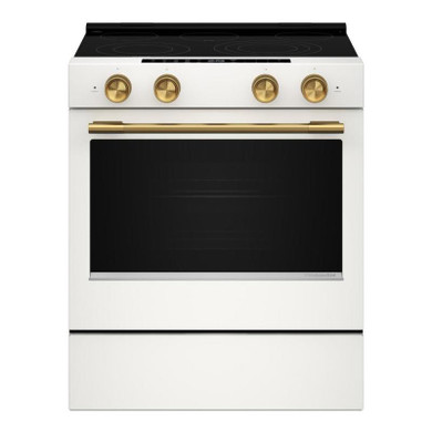 Kitchenaid® 5.3 Cu. Ft. Slide-in Electric Range with Two Even-Heat™ Hyper Elements and Convection Cooking Modes YKSES530SPL