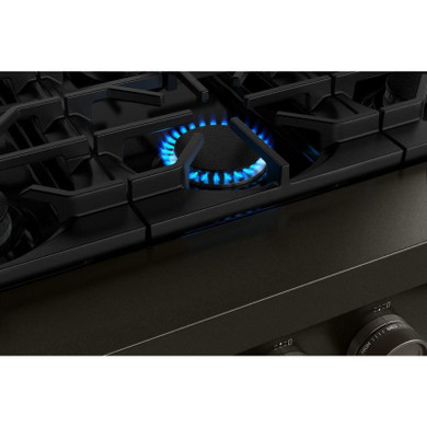 KitchenAid® 48-inch 6-Burner Gas Commercial-Style Rangetop with Griddle KCGK948TBE