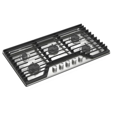 Whirlpool® 36-inch Gas Cooktop with Fifth Burner WCGK7036PS