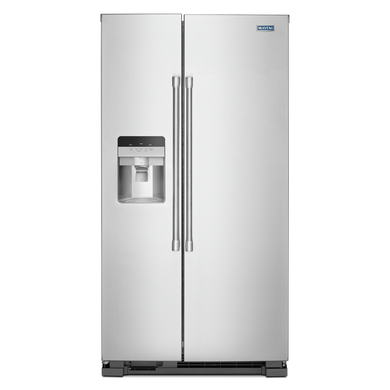 Maytag® 36-Inch Wide Side-by-Side Refrigerator with Exterior Ice and Water Dispenser - 25 Cu. Ft. MSS25C4MGZ