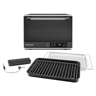 Kitchenaid® Dual Convection Countertop Oven with Air Fry and Temperature Probe KCO224BM