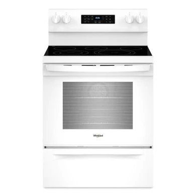 Whirlpool® 30-inch Energy Star Electric Range with Air Cooking Technology, No Preheat Air Fry and Air Baking and Self Clean YWFES5030RW