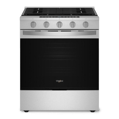 Whirlpool® 30-inch Smart Slide In Gas Range with Air Cooking Technology, No Preheat Air Fry, Steam/Self Clean and High Speed Preheat WSGS7530RZ