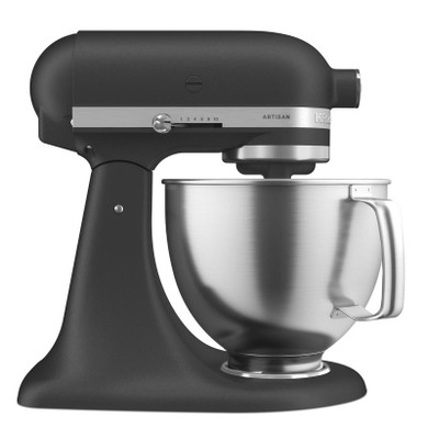 KitchenAid 5 Quart Tilt-HeadStand Mixer With Brushed Stainless Steel Bowl KSM192XDBK