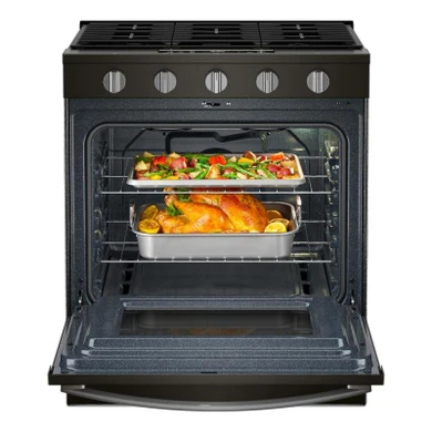 Whirlpool® 30-inch Gas Range with Air Cooking Technology WSGS5030SV
