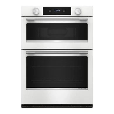 Kitchenaid® 30-inch Smart Electric Combo Wall Oven with Assisted Cooking Modes - White KOEC730SWH