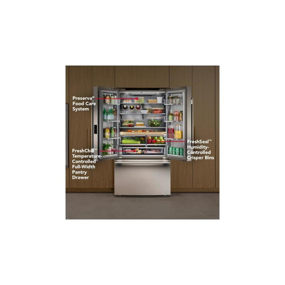 Kitchenaid® Counter-Depth French Door Refrigerator with Internal Water Dispenser KRFC336SPS