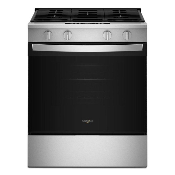 Whirlpool® 30-inch Gas Smart Range with No Preheat Mode and Steam Clean WSGS3330TS