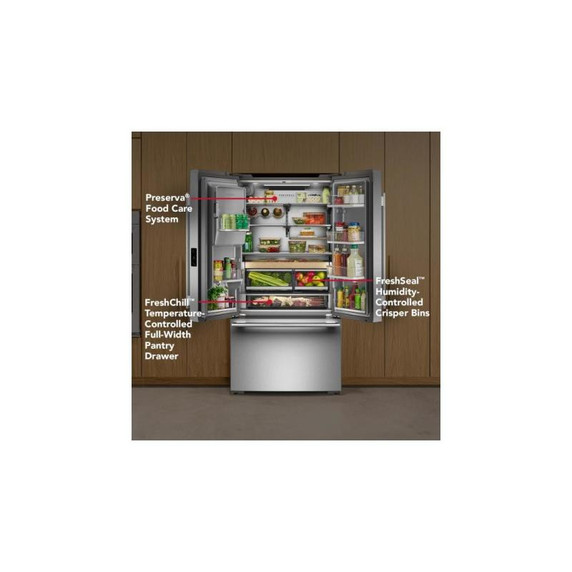 Kitchenaid® Counter-Depth French Door Refrigerator with External Water Dispenser KRFC736SPS