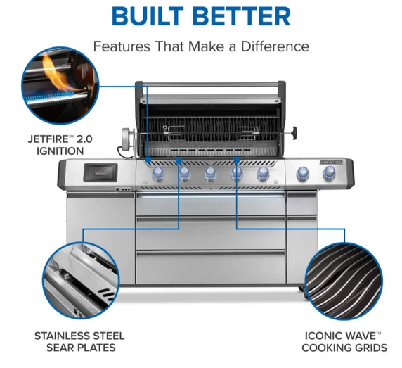 Prestige® PRO 665 Elite Natural Gas Grill with Smart Technology & Electric Smoker Box