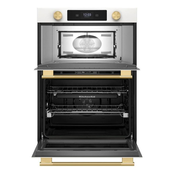 Kitchenaid® 30-inch Smart Electric Combo Wall Oven with Assisted Cooking Modes KOEC730SPL