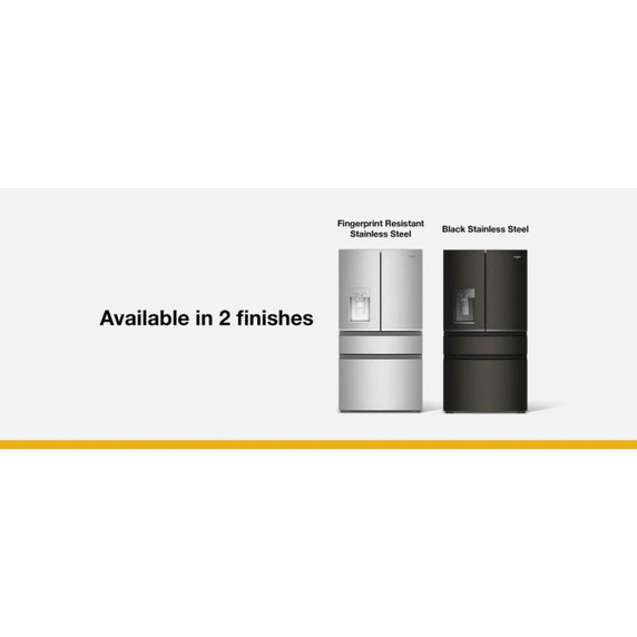Whirlpool® 36-inch True Counter Depth 4-Door French Door Refrigerator with Nugget Ice - 22 cu. ft. WRMC7436TZ