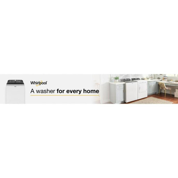 6.0-6.1 Cu. Ft. Whirlpool® Top Load Washer with Removable Agitator WTW6157PW