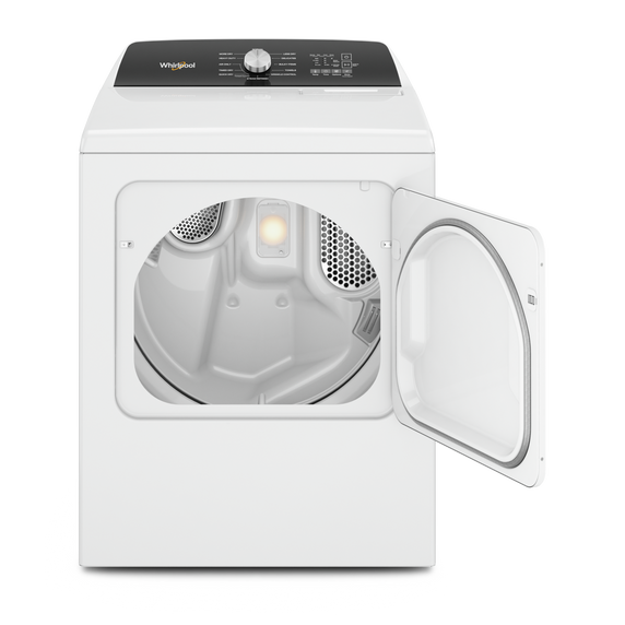 Whirlpool® 7.0 Cu. Ft. Top Load Electric Moisture Sensing Dryer with Steam YWED5050LW