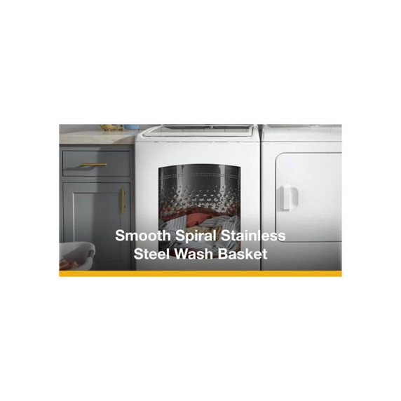 Whirlpool® 5.4 - 5.5 Cu. Ft. I.E.C. Capacity Top Load Washer with Removable Agitator WTW5057LW