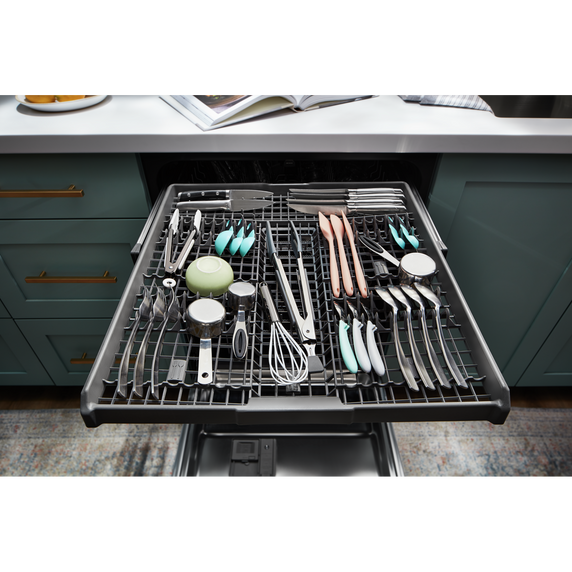 Whirlpool® Quiet Dishwasher with 3rd Rack and Pocket Handle WDP730HAMZ