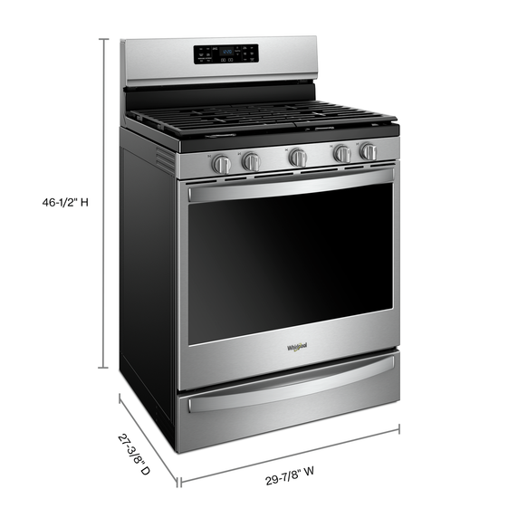 Whirlpool® 5.8 cu. ft. Freestanding Gas Range with Frozen Bake™ Technology WFG775H0HZ