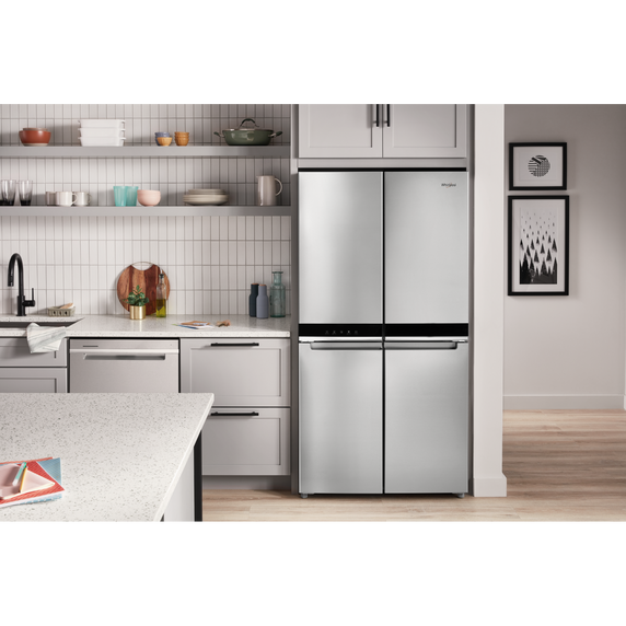 Whirlpool® 36-inch Wide Counter Depth 4 Door Refrigerator - 19.4 cu. ft. WRQA59CNKZ