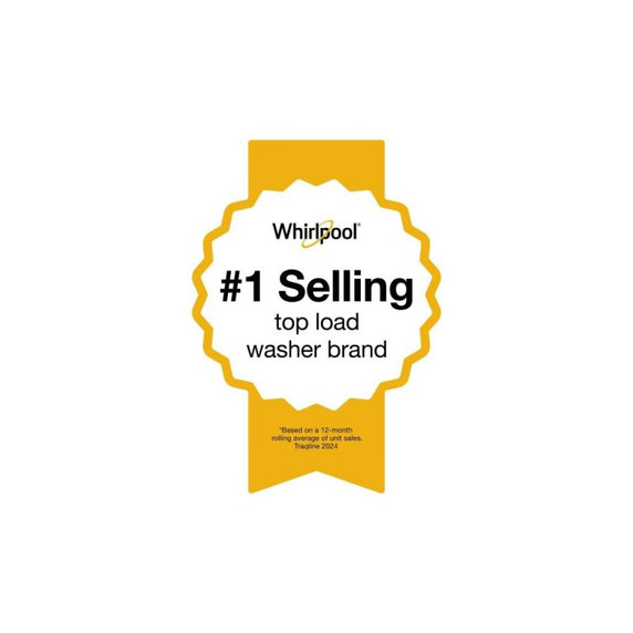 6.0-6.1 Cu. Ft. I.E.C. Whirlpool® Top Load Washer with Removable Agitator WTW6157PB