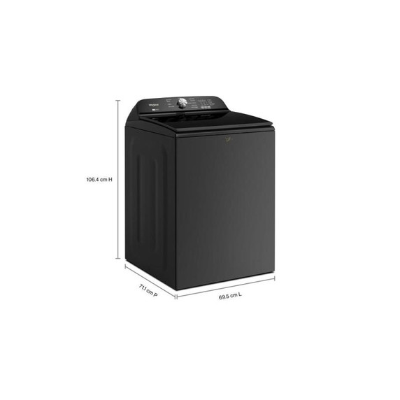 6.0-6.1 Cu. Ft. I.E.C. Whirlpool® Top Load Washer with Removable Agitator WTW6157PB