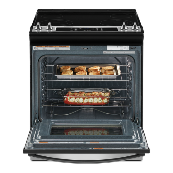 4.8 Cu. Ft. Whirlpool® Electric Range with Frozen Bake™ Technology YWEE515S0LS