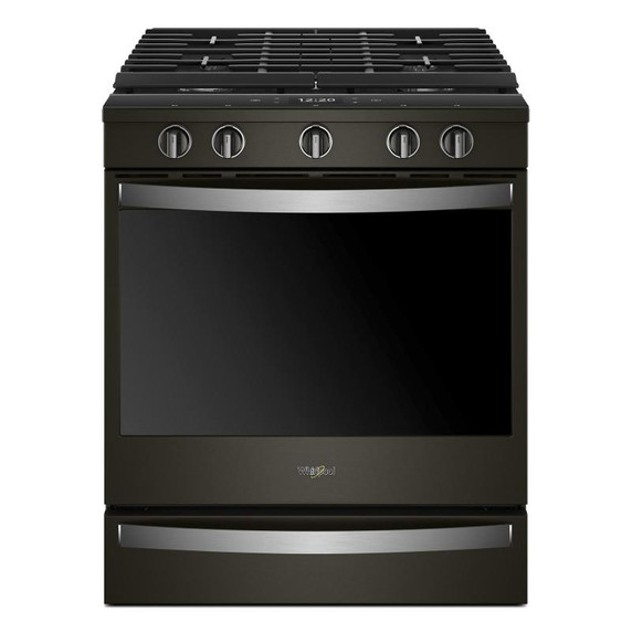 Whirlpool® 5.8 cu. ft. Smart Slide-in Gas Range with Air Fry, when Connected WEG750H0HV Whirlpool® 5.8 cu. ft. Smart Slide-in Gas Range with Air Fry, when Connected WEG750H0HV