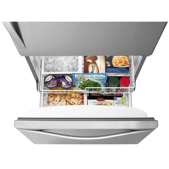 Whirlpool® 22 cu. ft. Bottom-Freezer Refrigerator with Freezer Drawer WRB322DMBM