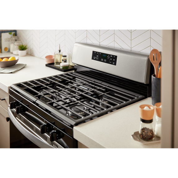 Whirlpool® 5.0 Cu. Ft. Freestanding Gas Range with Storage Drawer WFG515S0MS