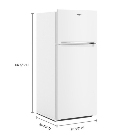 Whirlpool® 28-inch Wide Top-Freezer Refrigerator - 16.6 Cu. Ft. WRTX5328PW