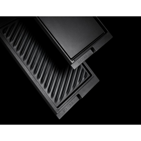 Maytag® 30-Inch Electric Cooktop with Reversible Grill and Griddle MEC8830HB Maytag® 30-Inch Electric Cooktop with Reversible Grill and Griddle MEC8830HB