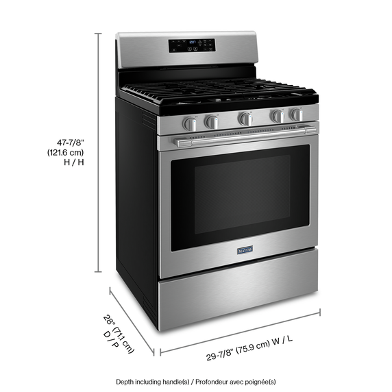 Maytag® Gas Range with Air Fryer and Basket - 5.0 cu. ft. MGR7700LZ