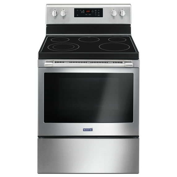 Maytag® 30-Inch Wide Electric Range With Shatter-Resistant Cooktop - 5.3 Cu. Ft. YMER6600FZ