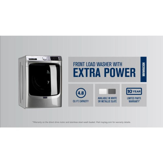 Maytag® Front Load Washer with Extra Power and 16-Hr Fresh Hold® option - 5.5 cu. ft. MHW6630HC