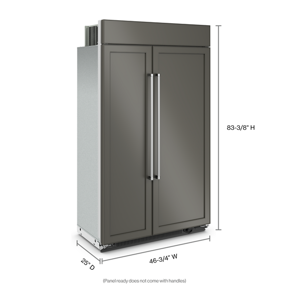 Kitchenaid® 30 Cu. Ft. 48 Built-In Side-by-Side Refrigerator with Panel-Ready Doors KBSN708MPA