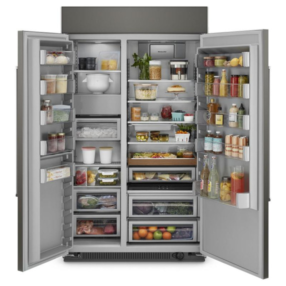 Kitchenaid® 30 Cu. Ft. 48"" Built-In Side-by-Side Refrigerator with Panel-Ready Doors KBSN708MPA Kitchenaid® 30 Cu. Ft. 48"" Built-In Side-by-Side Refrigerator with Panel-Ready Doors KBSN708MPA