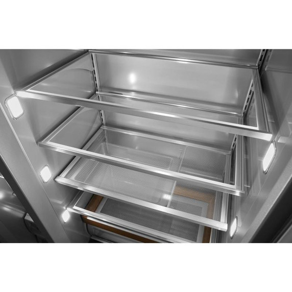 Kitchenaid® 30 Cu. Ft. 48" Built-In Side-by-Side Refrigerator with PrintShield™ Finish KBSN708MPS