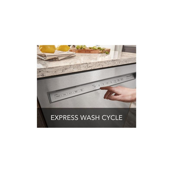 Kitchenaid® 44 dBA Dishwasher in PrintShield™ Finish with 360° Max Jets™ Third Rack KDFM404KPS