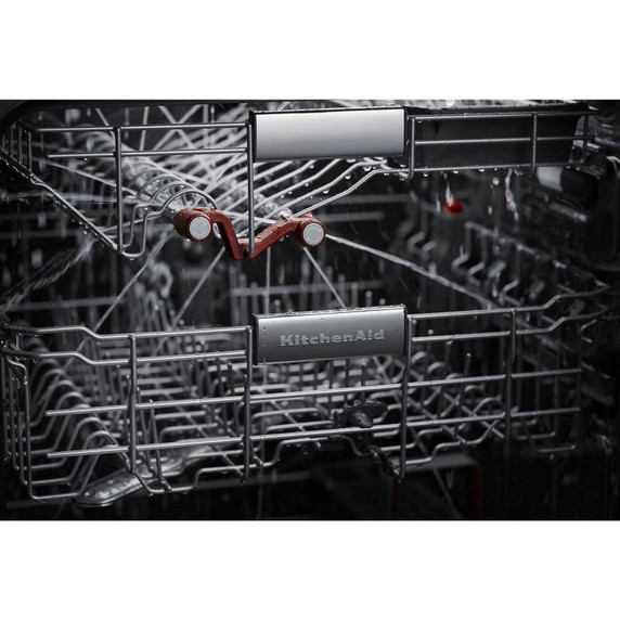 Kitchenaid® 44 dBA Dishwasher with 360° Max Jets™ Third Rack and LED Interior Lighting KDTM804KBS