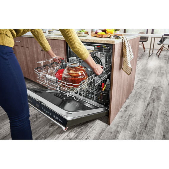 Kitchenaid® 44 dBA Dishwasher with FreeFlex™ Third Rack and LED Interior Lighting KDTM804KBS