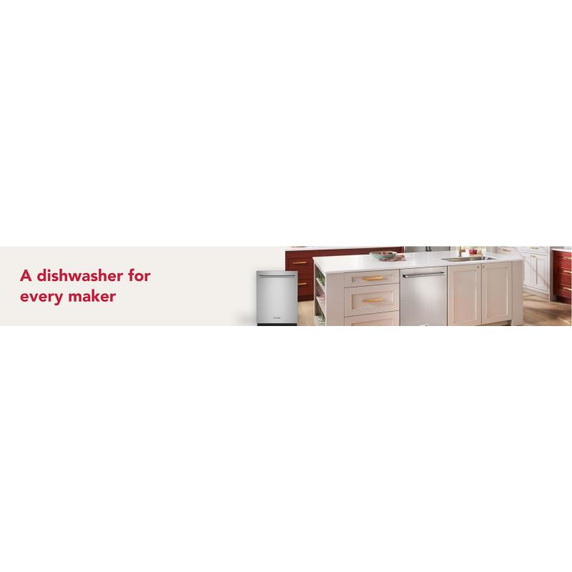 Kitchenaid® 360° Max Jets™ Third Rack Dishwasher with Fan-Enabled ProDry™ System, 44 dBA KDTM604KPS