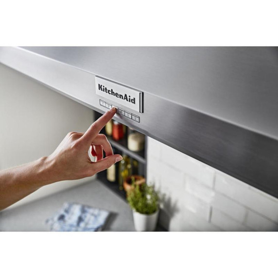 Kitchenaid® 48'' 585 or 1170 CFM Motor Class Commercial-Style Wall-Mount Canopy Range Hood KVWC958KSS