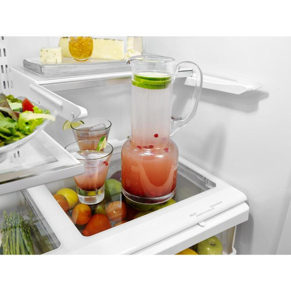 Kitchenaid® 25 cu.ft. 36-Width Standard Depth French Door Refrigerator with Interior Dispense KRFF305ESS