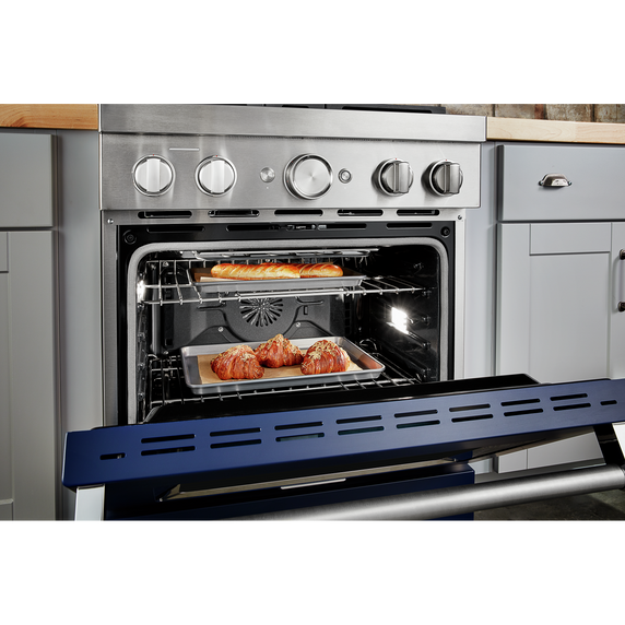 KitchenAid® 30'' Smart Commercial-Style Gas Range with 4 Burners KFGC500JIB